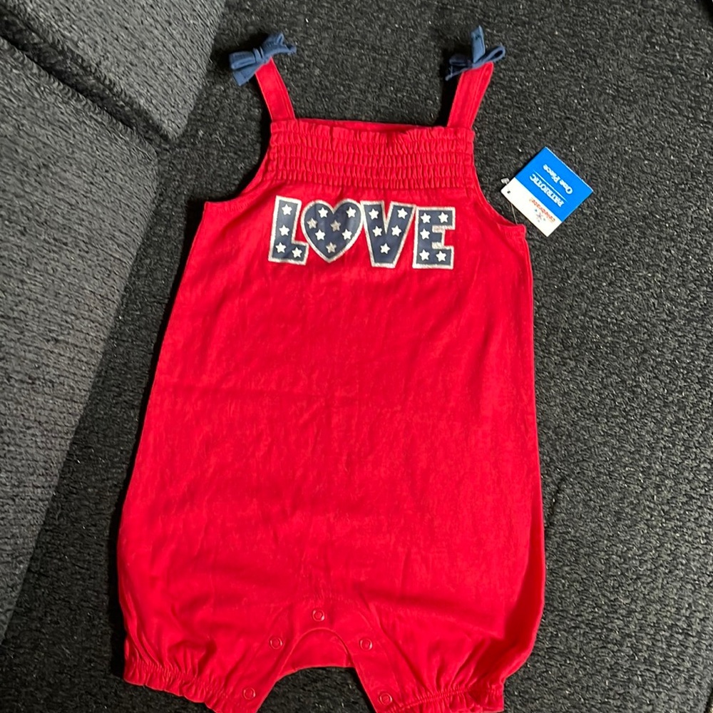 18 month one piece outfit. Great for celebrating 4th of July